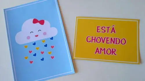 Placas Decorativas - Chuva de Amor