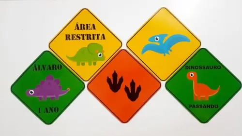 Placas Decorativas - Dinossauro