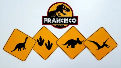 Placas Decorativas - Dinossauro