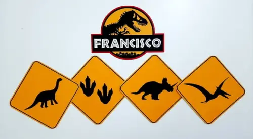 Placas Decorativas - Dinossauro