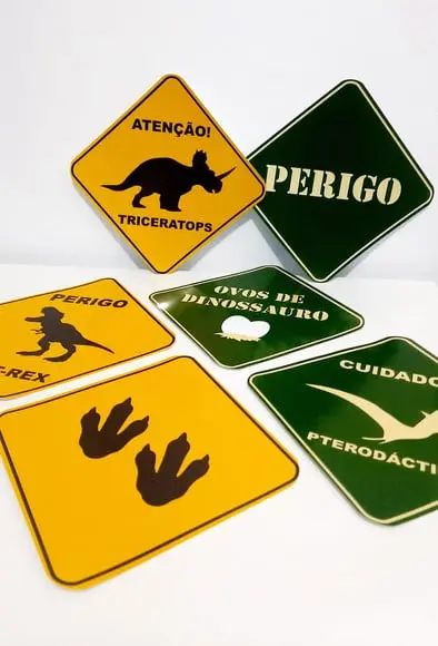Placas Decorativas - Dinossauro