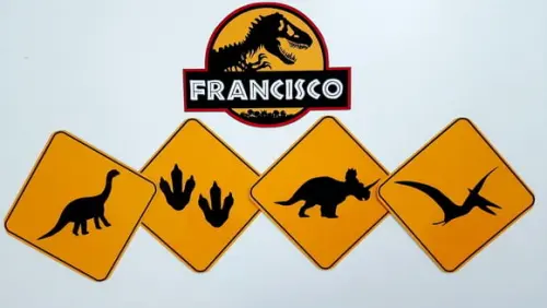 Placas Decorativas - Dinossauro