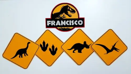 Placas Decorativas - Dinossauro