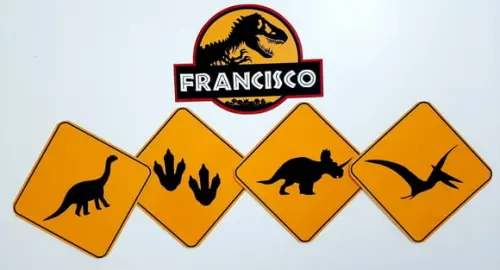 Placas Decorativas - Dinossauro