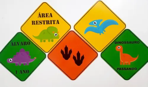 Placas Decorativas - Dinossauro