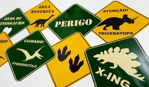 Placas Decorativas - Dinossauro
