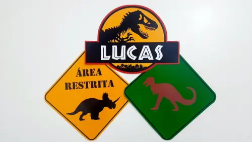 Placas Decorativas - Dinossauro