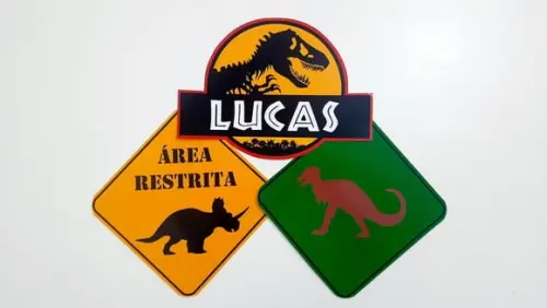 Placas Decorativas - Dinossauro