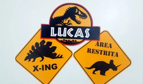 Placas Decorativas - Dinossauro