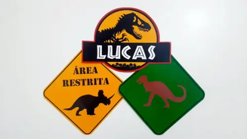 Placas Decorativas - Dinossauro