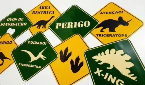 Placas Decorativas - Dinossauro