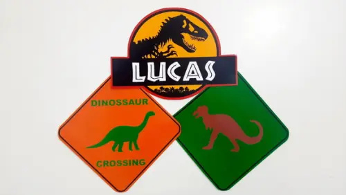 Placas Decorativas - Dinossauro