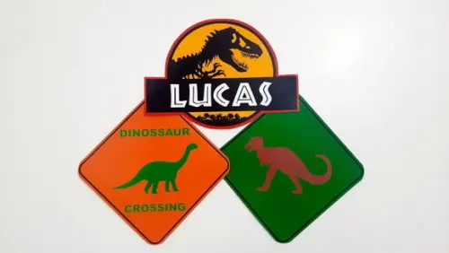 Placas Decorativas - Dinossauro