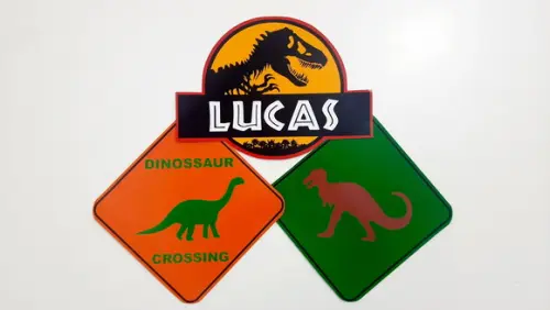 Placas Decorativas - Dinossauro