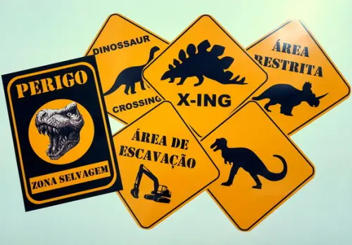 Placas Decorativas - Dinossauro