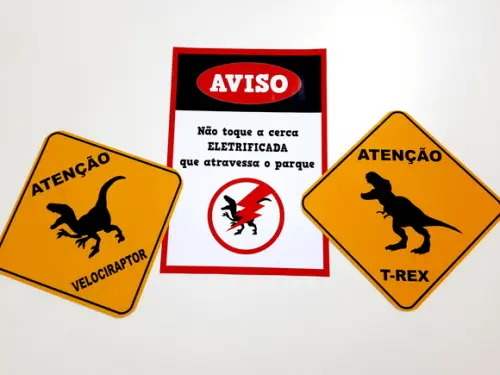 Placas Decorativas - Dinossauro