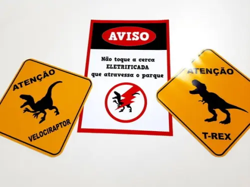 Placas Decorativas - Dinossauro