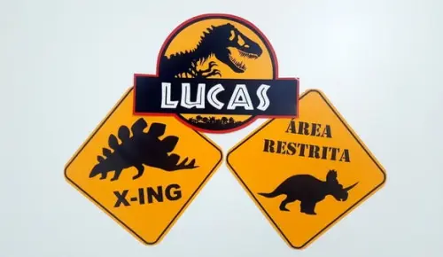 Placas Decorativas - Dinossauro