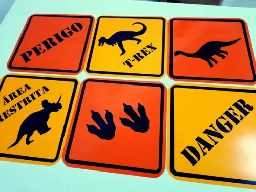 Placas Decorativas - Dinossauro