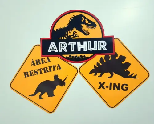 Placas Decorativas - Dinossauro