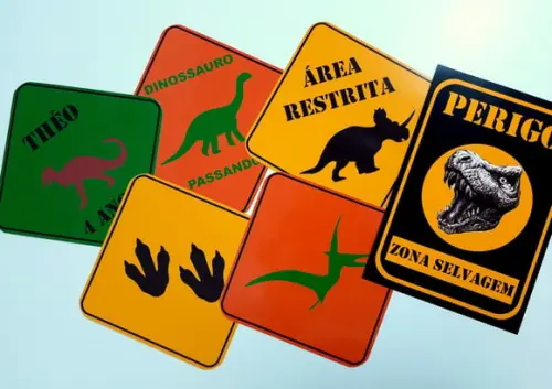 Placas Decorativas - Dinossauro