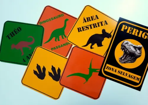 Placas Decorativas - Dinossauro