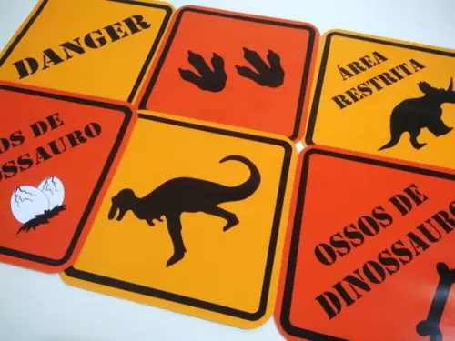Placas Decorativas - Dinossauro