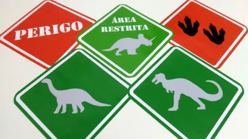 Placas Decorativas - Dinossauro