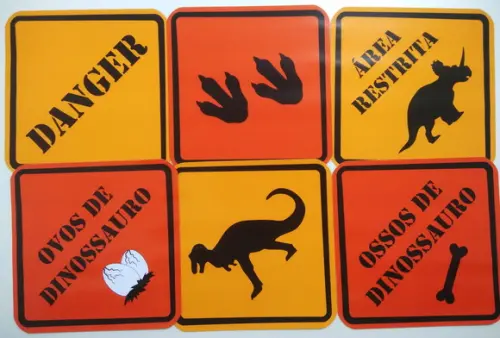 Placas Decorativas - Dinossauro