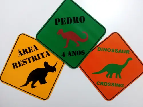 Placas Decorativas - Dinossauro