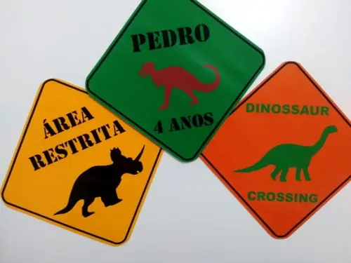 Placas Decorativas - Dinossauro