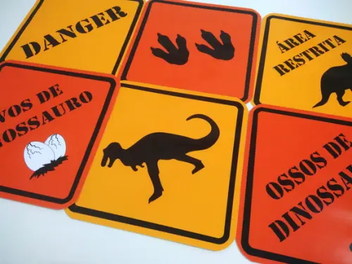 Placas Decorativas - Dinossauro