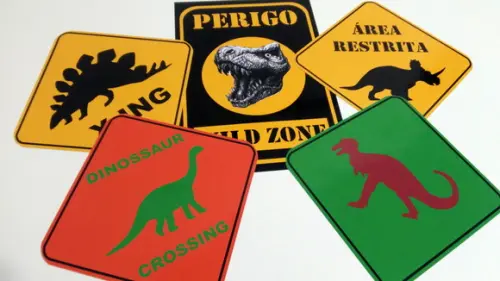 Placas Decorativas - Dinossauro