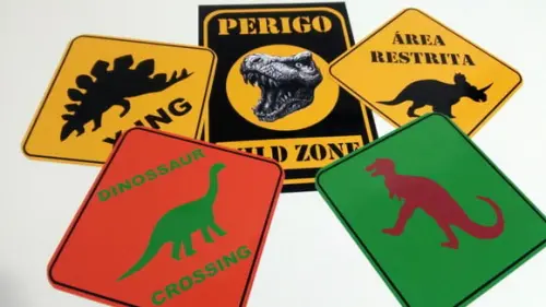 Placas Decorativas - Dinossauro