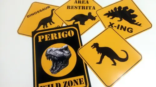Placas Decorativas - Dinossauro