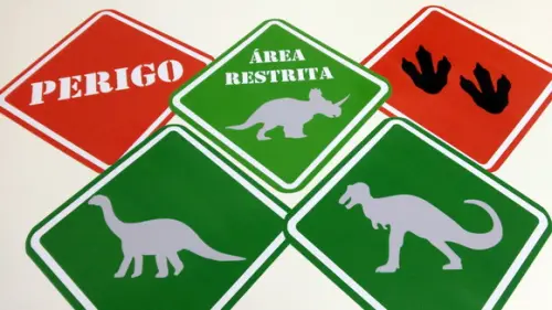 Placas Decorativas - Dinossauro
