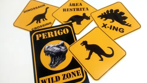 Placas Decorativas - Dinossauro