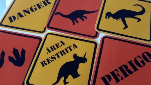 Placas Decorativas - Dinossauro