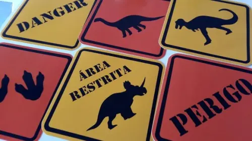 Placas Decorativas - Dinossauro