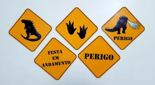 Placas Decorativas - Godzilla