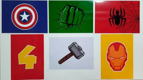 Placas Decorativas - Heróis