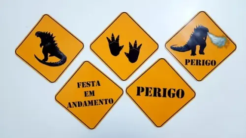 Placas Decorativas - Godzilla