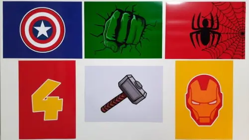 Placas Decorativas - Heróis