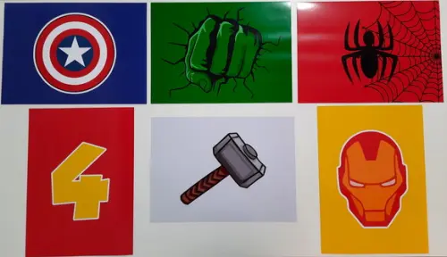 Placas Decorativas - Heróis