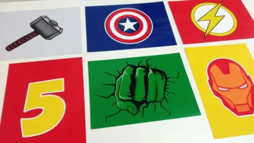 Placas Decorativas - Heróis