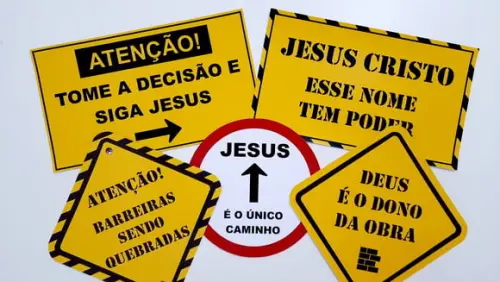 Placas Decorativas - Igreja / Obras
