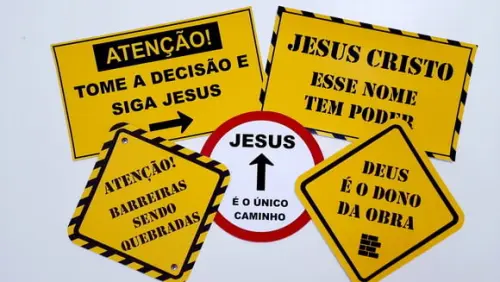 Placas Decorativas - Igreja / Obras