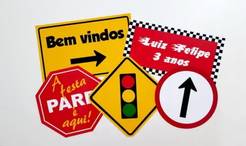Placas Decorativas - Meios de Transportes