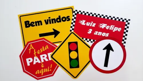 Placas Decorativas - Meios de Transportes