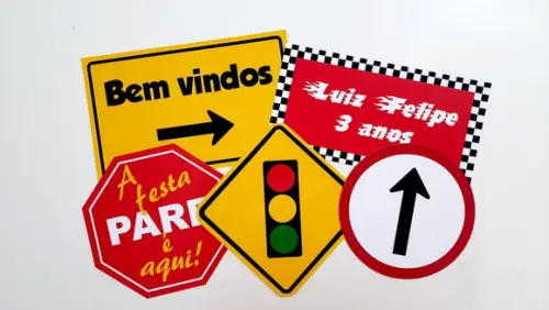 Placas Decorativas - Meios de Transportes
